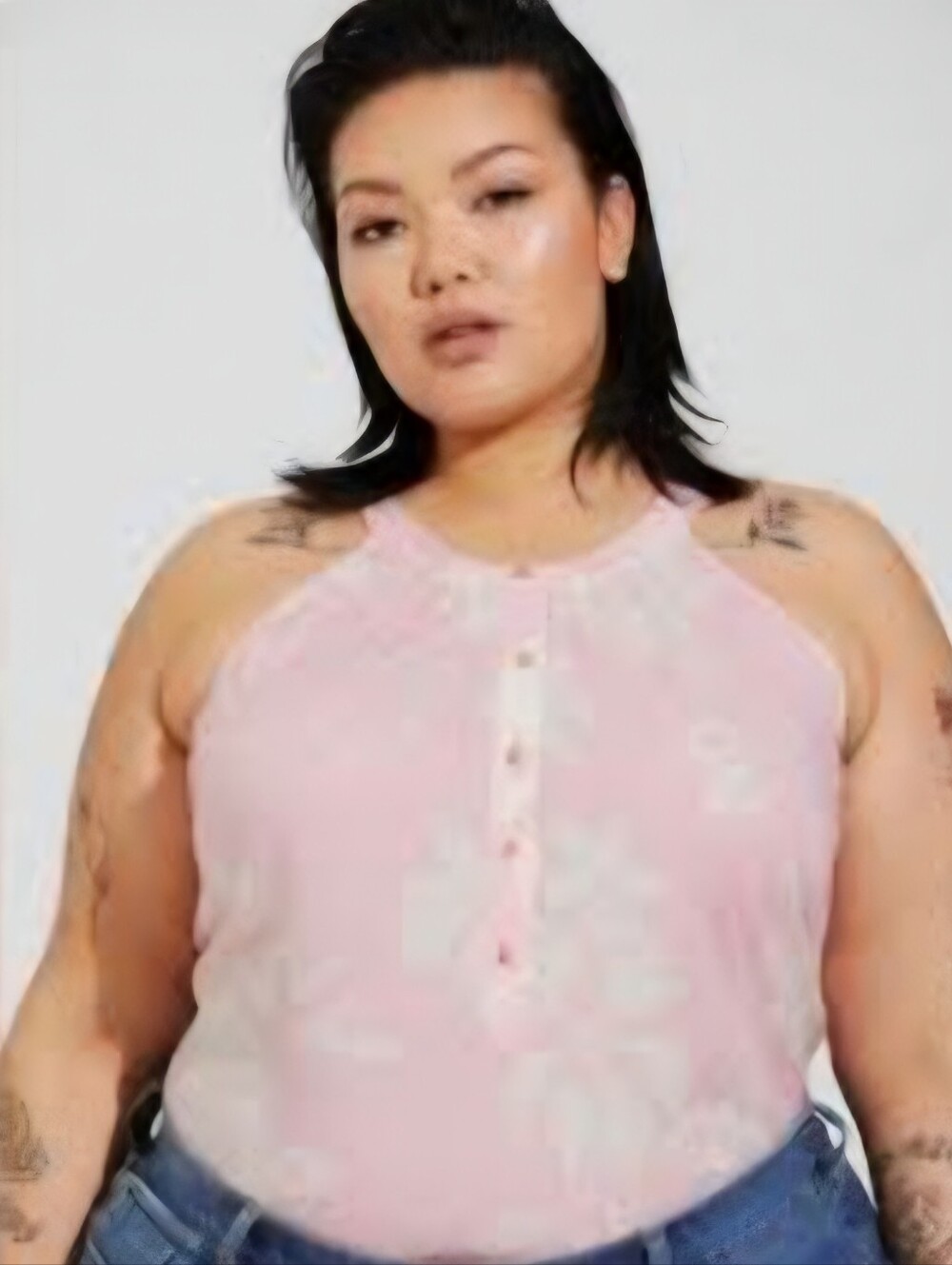 Torrid Rayon Pink Floral Front Halter Top - Size 1X NWT